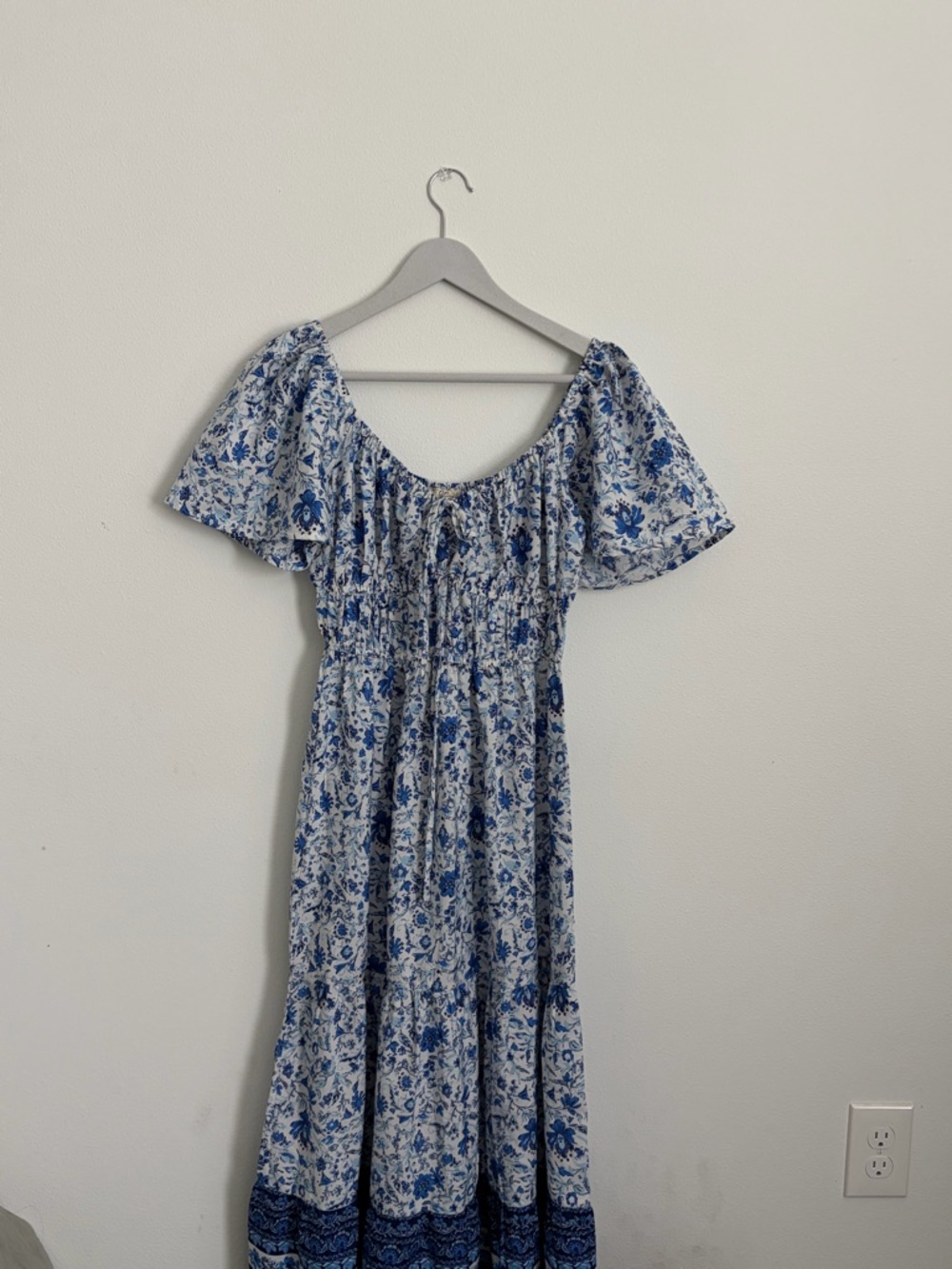 Blue Floral Maxi Dress